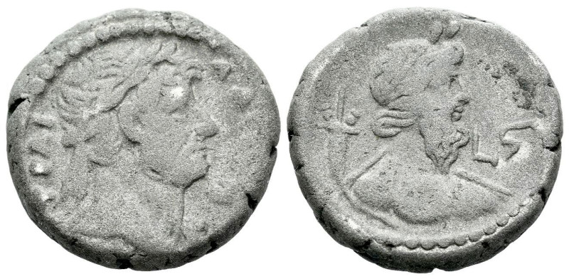 Egypt, Alexandria Hadrian, 117-138 Tetradrachm circa 121-122 (year 6), billon 23...