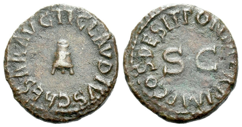 Claudius, 41-54 Quadrans Rome 41, Æ 17.00 mm., 2.83 g.
Legend around modius. Re...