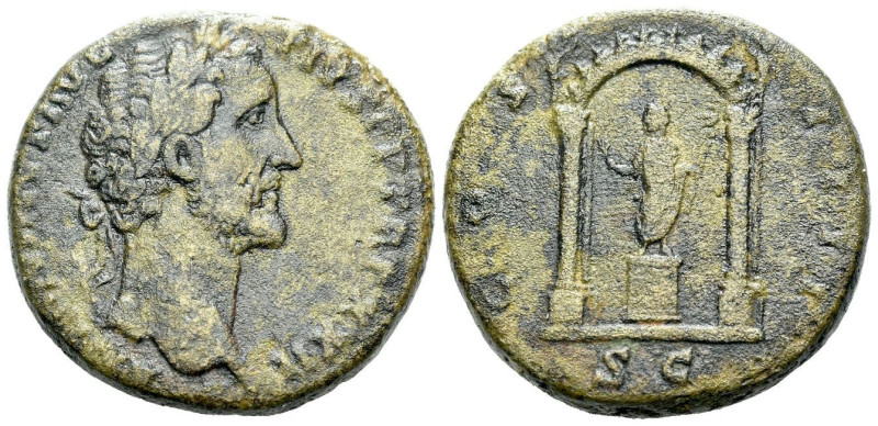 Antoninus Pius, 138-161 Sestertius Rome circa 158-159, Æ 30.50 mm., 24.00 g.
La...