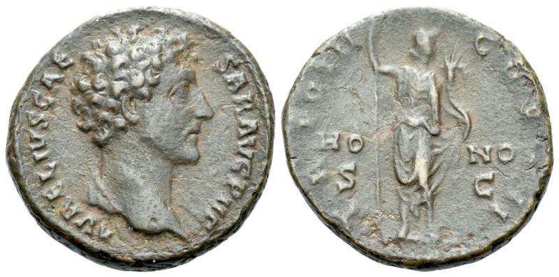 Marcus Aurelius caesar, 139-161 As Rome 147-148, Æ 25.00 mm., 11.14 g.
Laureate...