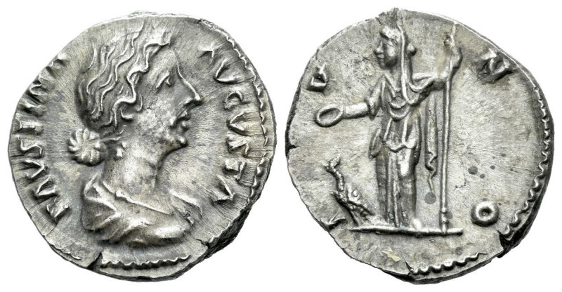 Faustina junior, daughter of Antoninus Pius and wife of Marcus Aurelius Denarius...