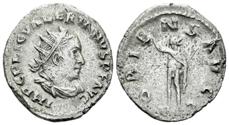 Valerian I, 253-260 Antoninianus Rome 256, billon 21.00 mm., 2.86 g.
Radiate, d...