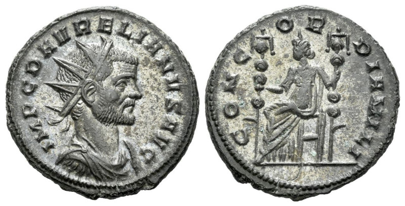 Aurelian, 270-275 Antoninianus Mediolanum 271, billon 20.00 mm., 3.56 g.
Radiat...