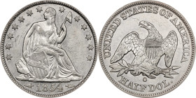 1854-O Liberty Seated Half Dollar. Arrows. WB-53. Rarity-3. AU-50 Details--Cleaned (ANACS).

PCGS# 6280. NGC ID: 24JM.