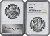 Lot of (3) 1942 Walking Liberty Half Dollars. MS-64 (NGC).

PCGS# 6614. NGC ID: 24S6.