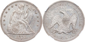 1870-CC Liberty Seated Silver Dollar. OC-3. Rarity-5+. AU Details--Improperly Cleaned (NGC).

PCGS# 6964. NGC ID: 24ZE.