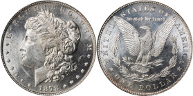 1878 Morgan Silver Dollar. 7 Tailfeathers. Reverse of 1878. MS-63 (PCGS).

PCGS# 7074. NGC ID: 253K.