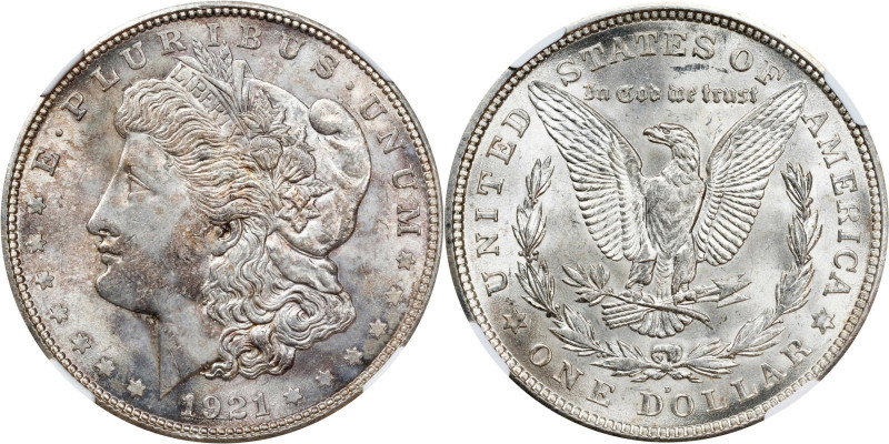 1921-D Morgan Silver Dollar. MS-64 (NGC).

PCGS# 7298. NGC ID: 256Y.