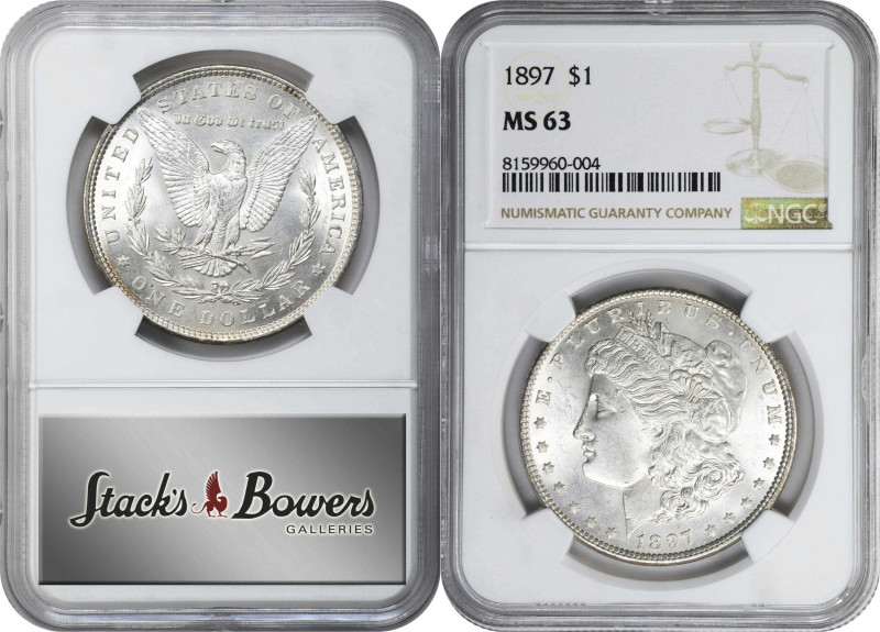 Lot of (2) 19th Century Morgan Silver Dollars. MS-63 (NGC).

Included are: 188...