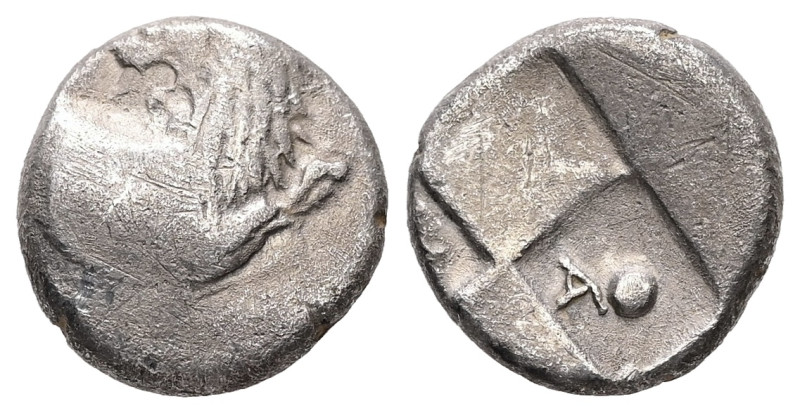 Thrace, Chersonesos. AR Hemidrachm, 2.05 g 12.64 mm. Circa 386-338 BC.
Obv: Fore...