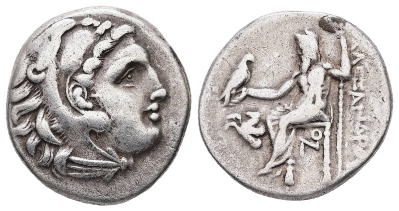 Kings of Macedon, Alexander III 'the Great'. AR Drachm, 4.18 g 18.23 mm. 336-323...