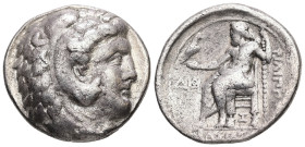 Kings of Macedon, Philip III Arrhidaios. AR Tetradrachm, 16.38 g 27.29 mm. 323-317 BC. Babylon, struck under Seleukos I as satrap, circa 320-315. 
Obv...