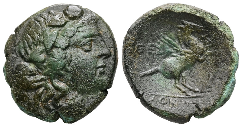 Macedon, Thessalonica. Ae, 5.98 g 20.97 mm. Circa 187-168/7 BC. 
Obv: Wreathed h...