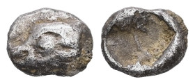 Ionia, Phokaia. AR Hemiobol, 0.37 g 7.16 mm. Circa 550-500 BC.
Obv: Head of a seal to left.
Rev: Quadripartite incuse square.
Ref: BMC 79. SNG Kayhan ...