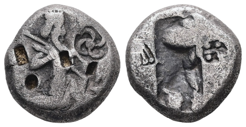 Persia, Achaemenid Empire. AR Siglos, 5.36 g 14.86 mm. 5th-4th century BC.