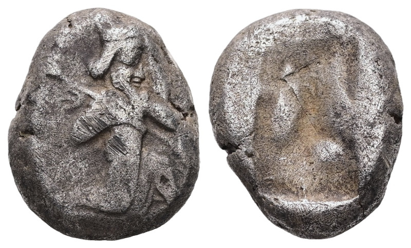 Persia, Achaemenid Empire. AR Siglos, 5.44 g 16.03 mm. 5th-4th century BC.