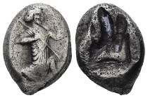 Persia, Achaemenid Empire. AR Siglos, 5.24 g 17.10 mm. 5th-4th century BC.