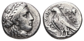 Troas, Abydos. AR, Hemidrachm. 2.24 g. - 13.76 mm. 320-280 BC. Magistrate Hephaistoleos.
Obv.: Laureate head of Apollo right.
Rev.: ABY / HΦAIΣTOΛEΩΣ....