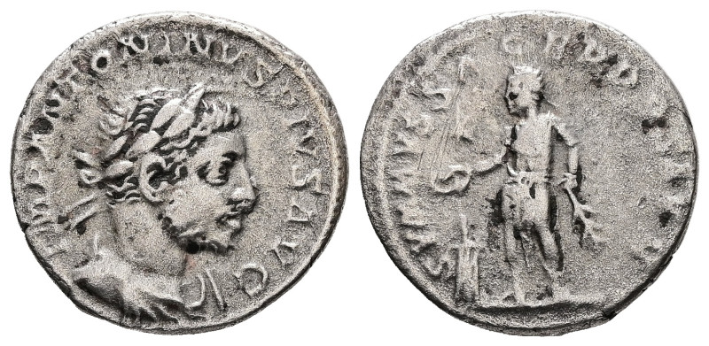 Elagabalus, AD 218-222. AR, Denarius. 2.39 g. 18.11 mm. Rome.
Obv: IMP ANTONINVS...