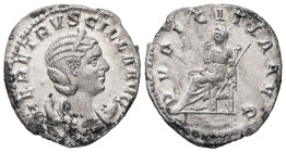 Herennia Etruscilla, AD 249-251. AR, Antoninianus. 3.52 g. 21.30 mm. Rome.
Obv: HER ETRVSCILLA AVG. Bust of Herennia Etruscilla, diademed, draped, on ...