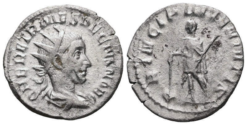 Herennius Etruscus as Caesar, AD 249-251. AR Antoninianus. 3.24 g. 22.05 mm. Rom...