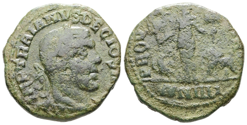 Trajan Decius, AD 249-251. AE. 11.71 g. 26.84 mm. Dacia.
Obv: IMP TRAIANVS DECIO...