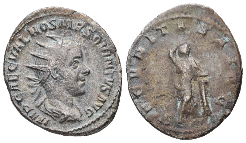 Hostilian, AD 251. AR, Antoninianus. 3.05 g. 23.29 mm. Rome. May-July 251.
Obv:...