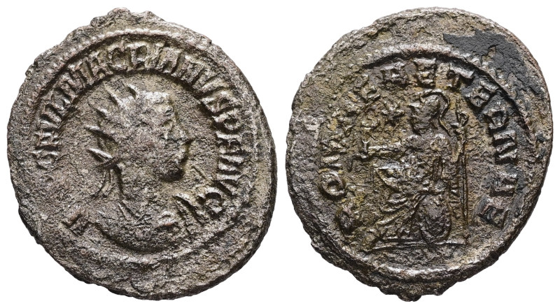 Macrianus, AD 260-261. Antoninianus. 3.30 g. 23.71 mm. Samosata.
Obv: [IMP] C FV...