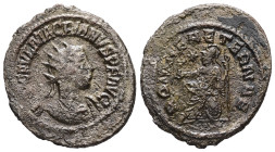 Macrianus, AD 260-261. Antoninianus. 3.30 g. 23.71 mm. Samosata.
Obv: [IMP] C FVL MACRIANVS P F AVG. Bust of Macrianus Minor, radiate, cuirassed, righ...