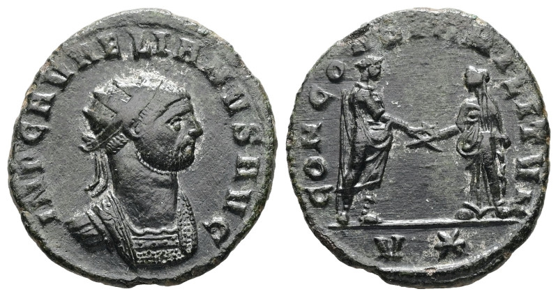 Aurelian, 270-275 AD. Antininianus. 3.08 g. 20.91 mm. Siscia.
Obv: IMP C AVRELIA...