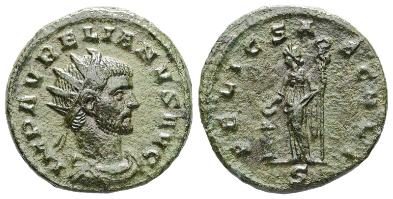 Aurelian, AD 270-275. AE, Antoninianus. 4.02 g. 20.98 mm. Mediolanum.
Obv: IMP A...