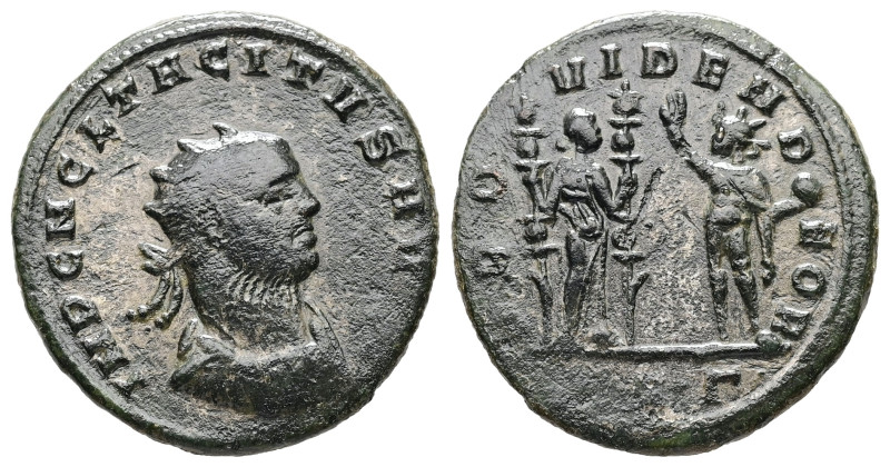 Tacitus, AD 275-276. Antoninianus. 3.63 g. 21.84 mm. Serdica.
Obv: IMP C M CL TA...