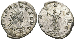 Probus, AD 276-282. AR, Antoninianus. 3.04 g. 22.87 mm. Ticinum.
Obv: IMP C PROBVS AVG. Bust of Probus, radiate, cuirassed, right.
Rev: PAX AVG, ϵXXI....