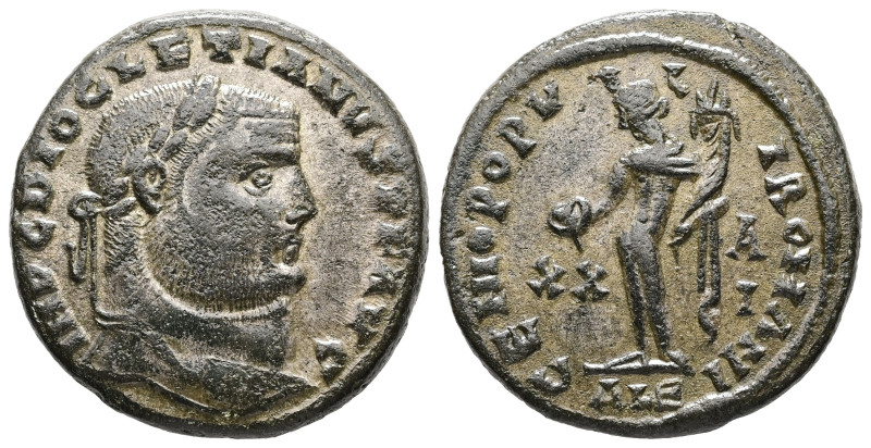 Diocletian, 284-305 AD. AE, Follis. 9.79 g. 25.41 mm. Alexandria.
Obv: IMP C C V...
