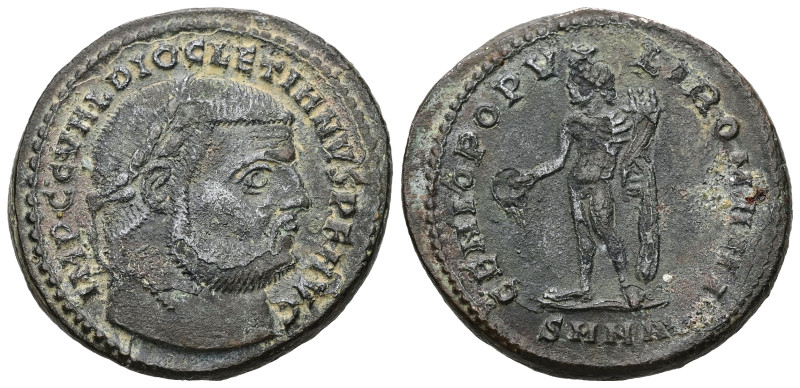 Diocletian, 284-305 AD. AE, Follis. 10.89 g. 29.17 mm. Nicomedia.
Obv: IMP C C ...