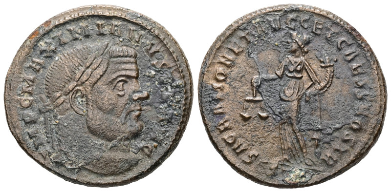 Maximianus Herculius, AD 286-305. AE, Follis. 11.86 g. 28.48 mm. Uncertain mint....