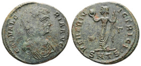 Galeria Valeria Augusta, 293-311 AD. AE, Follis. 8.08 g. 26.84 mm. Thessalonica.
Obv: GAL VALERIA AVG. Bust of Galeria Valeria, diademed, draped, righ...