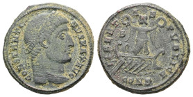 Constantine I, ‘The Great’, 307/10-337 AD. AE, Follis. 3.52 g. 19.80 mm. Constantinople.
Obv: CONSTANTINVS MAX AVG. Head of Constantine I, laureate, r...
