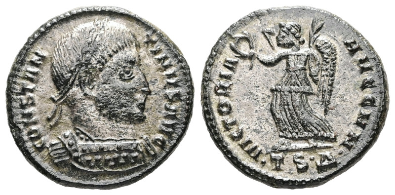 Constantine I The Great, AD 307-337. AE, Follis. 3.26 g. 18.91 mm. Thessalonica....