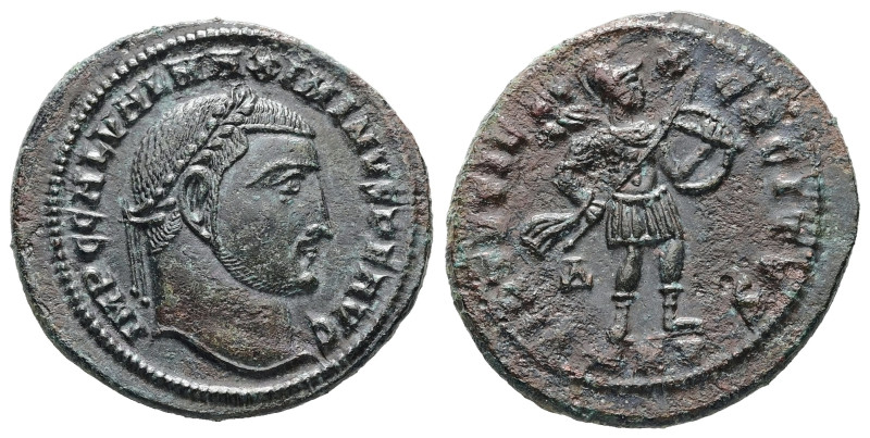 Maximinus II Daia, AD 310-313. AE, Follis. 4.86 g. 23.21 mm. Cyzicus.
Obv: IMP C...