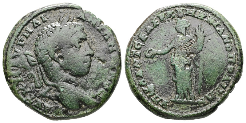 Moesia Inferior, Marcianopolis. Elagabalus, AD 218-222. AE. 8.38 g. 25.77 mm.
Ob...