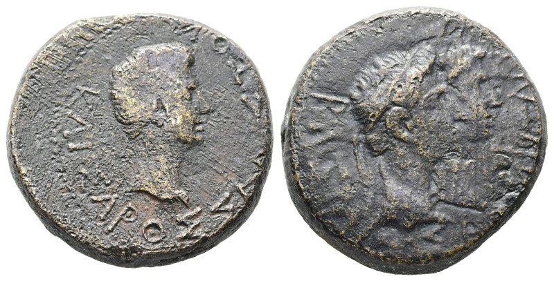 Kings of Thrace. Rhoemetalkes I and Pythodoris, with Augustus, circa 11 BC-AD 12...