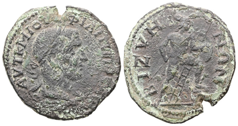 Thrace, Bizya. Philip I, AD 244-249. AE. 9.52 g. 29.56 mm.
Obv: ΑΥΤ Κ Μ ΙΟΥΛ ΦΙΛ...