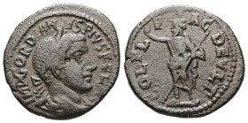 Thrace, Deultum. Gordian III, c. AD 241-2. AE. 5.27 g. 23.36 mm.
Obv: IMP GORDIANVS PIVS FEL AVG. Laureate, draped and cuirassed bust of Gordian III, ...