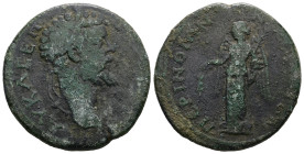 Thrace, Perinthus. Septimius Severus, AD 193-211. AE. 15.01 g. 30.79 mm.
Obv: AY K Λ CEΠ[TI CEVHΡOC ΠE]. Laureate head of Septimius Severus, right.
...