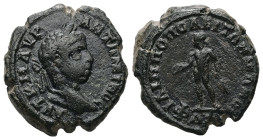 THRACE. Philippopolis. Elagabalus, AD 218-222. AE. 4.65 g. 19.90 mm. 4.65 g.
Obv: ΑΥΤ Κ Μ ΑΥΡ ΑΝΤΩΝΕΙΝΟϹ. Laureate head of Elagabalus, right.
Rev: Φ...