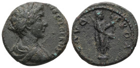 Troas, Alexandria Troas. Commodus as Caesar, AD 166-177. AE. 7.27 g. 21.67 mm.
Obv: Laureate-headed bust of Commodus wearing cuirass and paludamentum,...