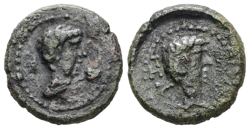 Mysia, Kyzikos. Augustus, 27 BC-AD 14. AE, 3.09 g. 16.16 mm.
Obv: ΚΥΖΙ. Bare hea...
