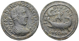 Ionia, Ephesus. Valerian I, AD 253-260. AE. 15.86 g. 35.60 mm.
Obv: ΑΥΤ Κ ΠΟ ΛΙΚΙΝ ΟΥΑΛΕΡΙΑΝΟϹ. Laureate, draped and cuirassed bust of Valerian, right...