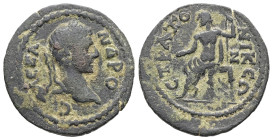 Caria, Stratonicaea. Severus Alexander, AD 222-235. AE. 4.04 g. 21.86 mm.
Obv: ΑΛΕΞΑΝΔΡΟϹ. Laureate head of Severus Alexander, right.
Rev: ϹΤΡΑΤΟΝΙΚΕΩ...